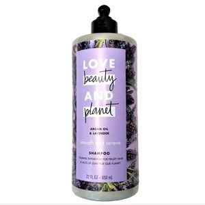 22 oz Shampoo Love Beauty & Planet Vegan Lavender Argan Oil Calm Frizz Pump NEW